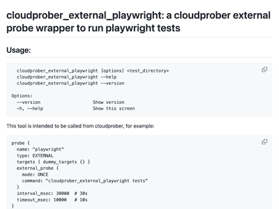 cloudprober_external_playwright: a probe to run playwright tests.